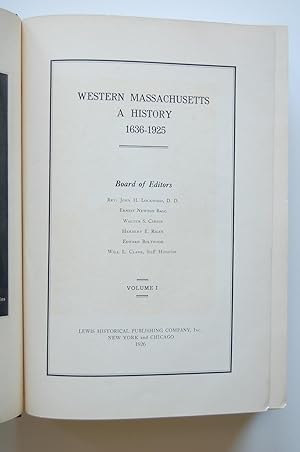 Western Massachusetts: A History, 1636-1925