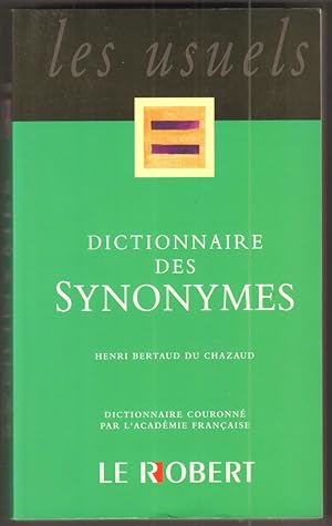 Immagine del venditore per Dictionnaire des synonymes. venduto da Antiquariat Neue Kritik