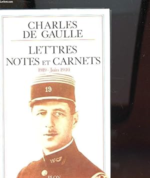 Bild des Verkufers fr LETTRES NOTES ET CARNETS 1919 - Juin 1940 zum Verkauf von Le-Livre