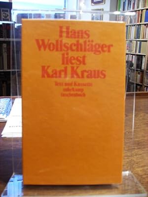 Seller image for Hans Wollschlger liest Karl Kraus. Text und Kassette. for sale by Antiquariat Floeder