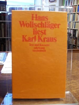 Immagine del venditore per Hans Wollschlger liest Karl Kraus. Text und Kassette. venduto da Antiquariat Floeder