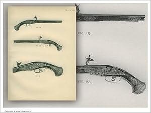 Seller image for [European Hand Firearms of the Sixteenth, Seventeenth & Eighteenth Century:] "Brescian Wheel-Lock Pistol, Pierced and Chiselled Mounts." [ORIGINAL COLLOTYPE PRINT]. for sale by Librarium of The Hague