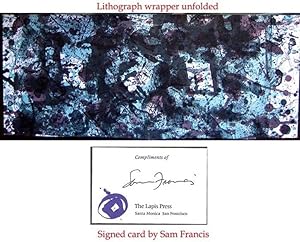 Litho Shop 1970-1979 (with a SIGNED compliments card from Sam Francis & with the original lithogr...