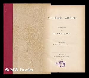Seller image for Altitalische Studien / Hrsg. Von Dr. Carl Pauli . 1.-3. Heft. for sale by MW Books
