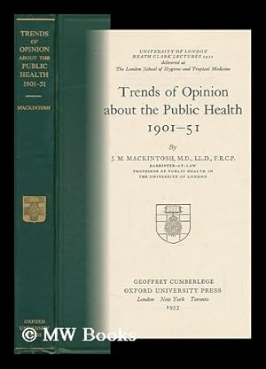 Immagine del venditore per Trends of Opinion about the Public Health, 1901-51 venduto da MW Books Ltd.