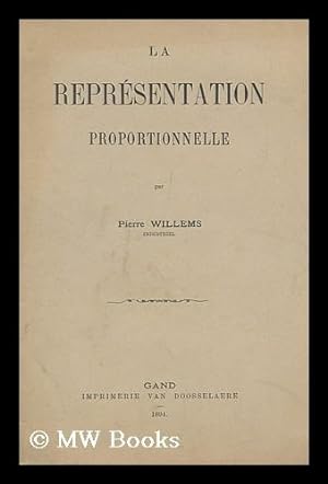 Immagine del venditore per La Representation Proportionnelle Et Son Application Aux Elections Legislatives Du 14 Octobre 1894 venduto da MW Books Ltd.