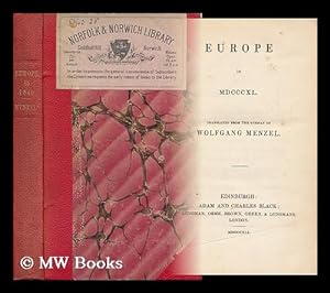 Image du vendeur pour Europe in MDCCCXL mis en vente par MW Books Ltd.