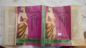 Seller image for Mademoiselle Fifi Parisian Adventure & Other Stories in Color Dustjacket by JOHN RESKO of Beautiful woman in Orange Slit Dress WITH TINY STRAPS with Leg EXPOSED & NET HOSE Showing, Altho Maupassant predates Freud & our present knowledge of psychology, be seem surprisingly MODERN, Observer of Human Nature for sale by Bluff Park Rare Books