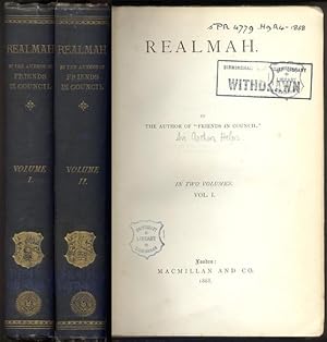 REALMAH. By the Author of "Friends in Council". In Two Volumes.