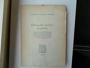 Imagen del vendedor de Bibliografia Juridica Espanola a la venta por Clement Burston Books