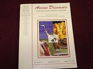 Bild des Verkufers fr Avian Diseases. An International Journal Dedicated to Avian Health. Vol. 54, No. 1. Supplement 2010. zum Verkauf von BookMine