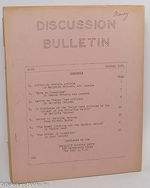 Discussion bulletin, A-23, October, 1954