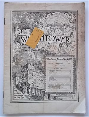 Image du vendeur pour The Watchtower And Herald of Christ's Presence (Vol. LVI No. 8 April 15, 1935) mis en vente par Bloomsbury Books