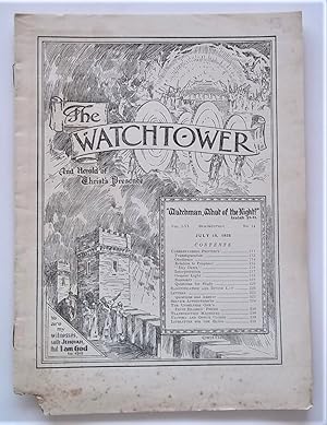 Image du vendeur pour The Watchtower And Herald of Christ's Presence (Vol. LVI No. 14 July 15, 1935) mis en vente par Bloomsbury Books