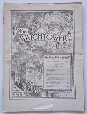 Seller image for The Watchtower And Herald of Christ's Presence (Vol. LVI No. 17 September 1, 1935) for sale by Bloomsbury Books