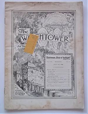 Image du vendeur pour The Watchtower And Herald of Christ's Presence (Vol. LVII No. 14 July 15, 1936) mis en vente par Bloomsbury Books