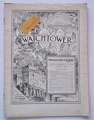 Image du vendeur pour The Watchtower And Herald of Christ's Presence (Vol. LIX No. 15 August 1, 1938) mis en vente par Bloomsbury Books