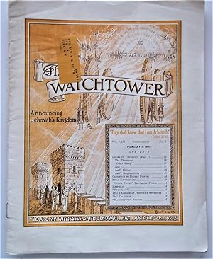 Image du vendeur pour The Watchtower: Announcing Jehovah's Kingdom (Vol. LXII No. 3 February 1, 1941) mis en vente par Bloomsbury Books