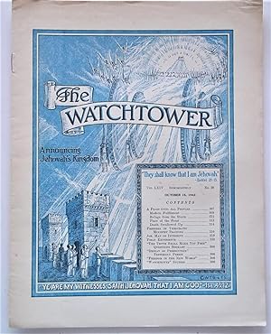 The Watchtower: Announcing Jehovah's Kingdom (Vol. LXIV No. 20 October 15, 1943)