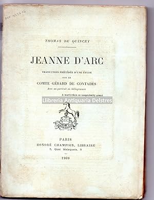 Bild des Verkufers fr Jeanne d'Arc. Traduction prcde d'une tude par le Comte Grard de Contades. zum Verkauf von Llibreria Antiquria Delstres