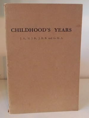 Childhood's Years: Short True Stories for Children