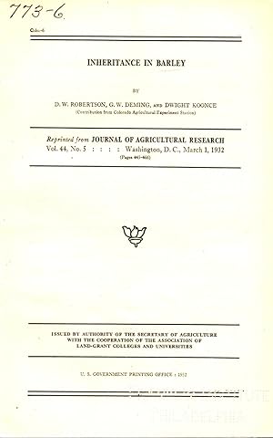 Seller image for Inheritance in Barley for sale by Book Booth