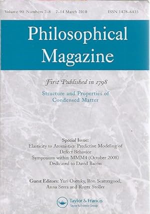 Seller image for Philosophical Magazine__Vol 90 N 7-8 for sale by San Francisco Book Company