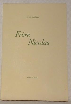 Image du vendeur pour Frre Nicolas. mis en vente par Bouquinerie du Varis