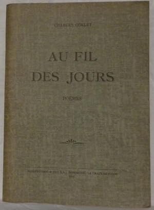 Bild des Verk�ufers f�r Au fil des jours. Po�mes. zum Verkauf von Bouquinerie du Varis