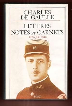 Seller image for Lettres Notes et Carnets 1919 - Juin 1940 for sale by Au vert paradis du livre