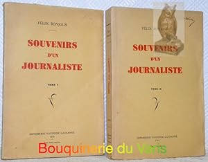 Bild des Verkufers fr Souvenirs d'un journaliste. 2 volumes. zum Verkauf von Bouquinerie du Varis