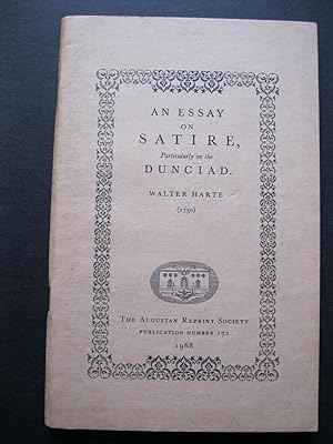 Imagen del vendedor de AN ESSAY ON SATIRE Particularly on the Dunciad a la venta por The Book Scot