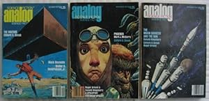 Seller image for Analog Science Fact Science Fiction October November & December 1979, 3 issues featuring the first published appearance of"The Visitors" by Clifford D. Simak (in 3 parts) + The Moon Goddess & the Son, Life Among the Brain Stealers,The Spaceport, +++ for sale by Nessa Books