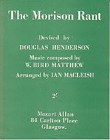 Seller image for The Morison Rant for sale by Monroe Bridge Books, MABA Member