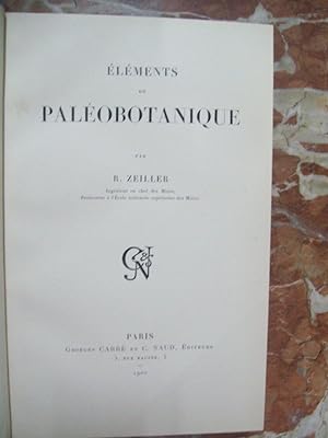 ÉLÉMENTS DE PALÉOBOTANIQUE