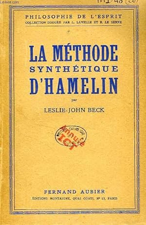 Bild des Verkufers fr LA METHODE SYNTHETIQUE D'HAMELIN zum Verkauf von Le-Livre