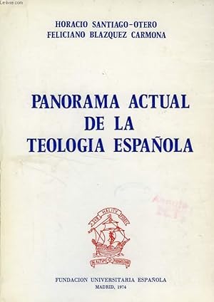Bild des Verkufers fr PANORAMA ACTUAL DE LA TEOLOGIA ESPAOLA zum Verkauf von Le-Livre