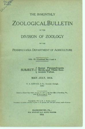 Imagen del vendedor de Some Pennsylvania Birds and Their Economic Value: The Bi-Monthly Zoological Builletin of the Division of Zoology of the Pennsylvania Department of Agriculture, Vol, IV(3-4): May-July 1914. a la venta por Bookfeathers, LLC