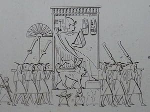 Voyage dans la Basse et Haute Egypte : Bas-relief historique d'un temple près Medynet-abou à Thèb...