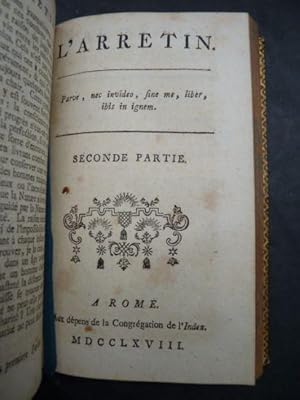 Imagen del vendedor de L'arretin a la venta por Librairie Le Feu Follet