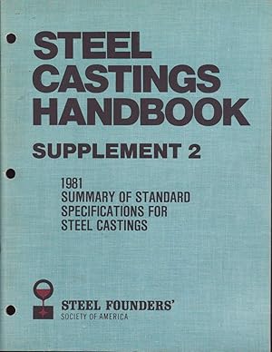 Imagen del vendedor de 1981 Summary of Standard Specifications for Steel Castings (Steel Casting Handbook Supplement) a la venta por Jonathan Grobe Books