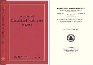 Imagen del vendedor de A Survey of Constitutional Development in China a la venta por The Lawbook Exchange, Ltd., ABAA  ILAB