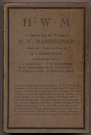 Imagen del vendedor de H.W.M.: A Selection from the Writing of H.W. Massingham a la venta por Between the Covers-Rare Books, Inc. ABAA