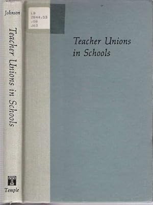 Seller image for Teacher Unions in Schools for sale by Mike's Library LLC