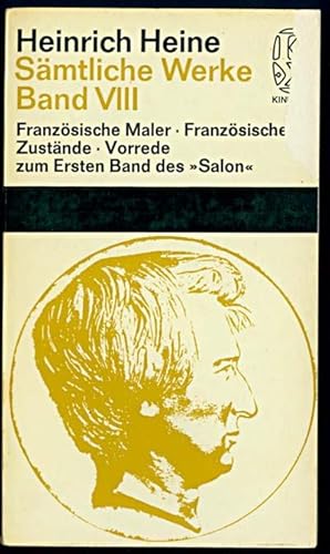 Seller image for Smtliche Werke Band VIII Franzsische Maler, Franzsische Zustnde - Vorrede zum Ersten Band des "Salon" for sale by Inga's Original Choices