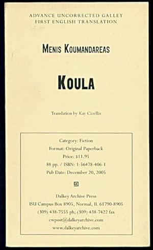 Seller image for KOULA for sale by Inga's Original Choices