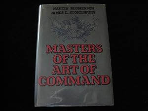 Image du vendeur pour MASTERS OF THE ART OF COMMAND mis en vente par HERB RIESSEN-RARE BOOKS