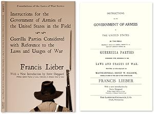 Seller image for Instructions for the Government of Armies of the United States. for sale by The Lawbook Exchange, Ltd., ABAA  ILAB