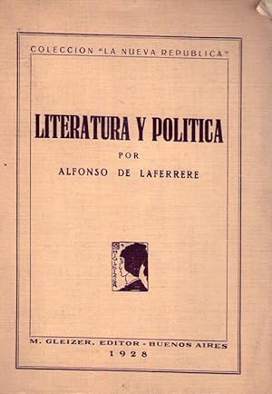 Imagen del vendedor de LITERATURA Y POLITICA a la venta por Buenos Aires Libros