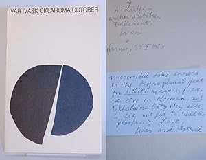 Oklahoma October. Selected Poems (1958-1984), Four Drawings (1981-1983). Translated from the Esto...